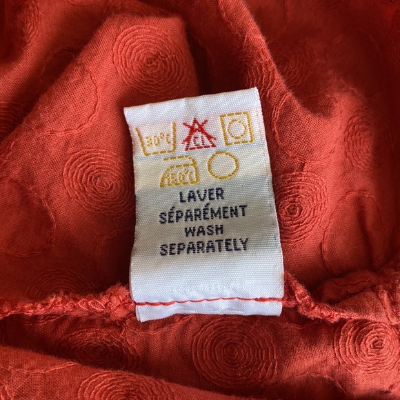 Encore - Burnt Orange Tank with Embroidered Dots - Picture 8 of 10